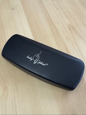 Baby Phat Black Eyewear Case with Embossed Silver Logo